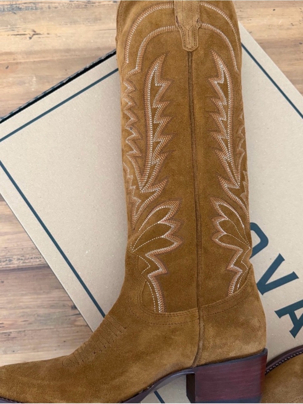 Tecovas Abby suede boots - Picture 3 of 6
